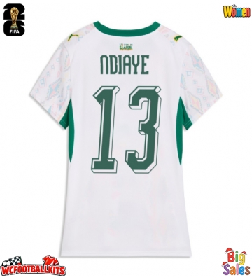 Senegal Iliman Ndiaye #13 Replica Home Stadium Shirt for Women World Cup 2026 Short Sleeve